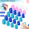 5/10Pcs Silicone Finger Sleeve Slip Antis-scalding Needle Flip Book Money Playing Piano Thimble Tip Hollowed Out Breathable