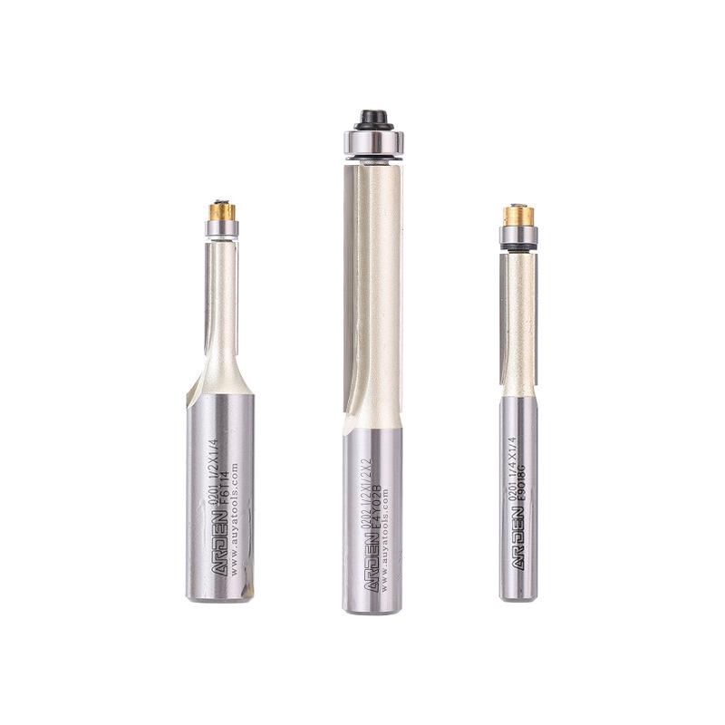 Yaden Edge Router Bit: Woodworking Trimmer with Extended Cutter, 1/2" & 1/4" Shanks.
