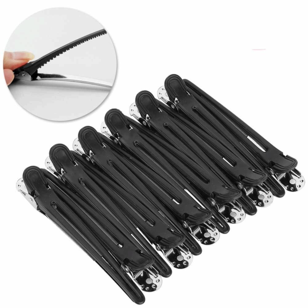 24pcs Non-Slip Duckbill Clip Creaseless Hair Salon Accessories Partition Hair Clips Home Use