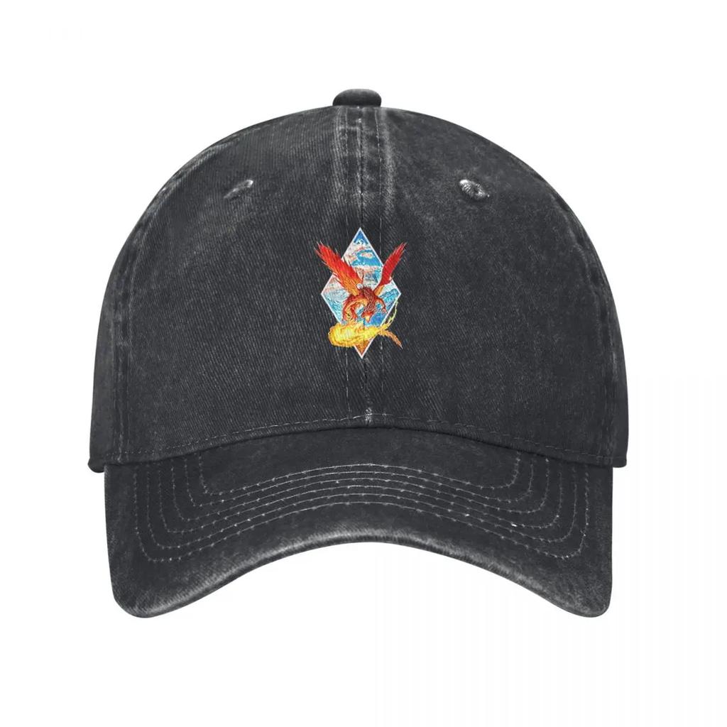 Red Dragon Breathing Fire White Fantasy Baseball Cap birthday Golf Wear Trucker Cap Designer Unisex Womens