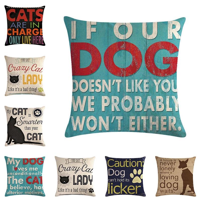 Versatile Cotton Linen Pillow Cover For Sofa Chair Car Seat Decoration