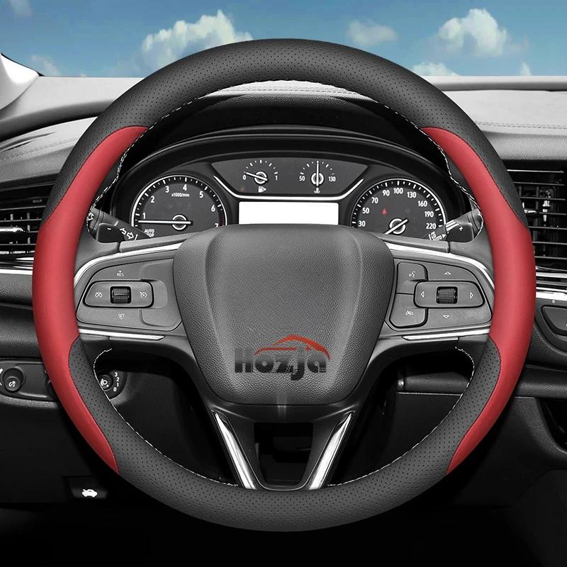 Leather Car Steering Wheel Cover for Opel Mokka X B Mokka-e Astra G H J K GTC Insignia A B Sport Tourer Vivaro A B C Accessories