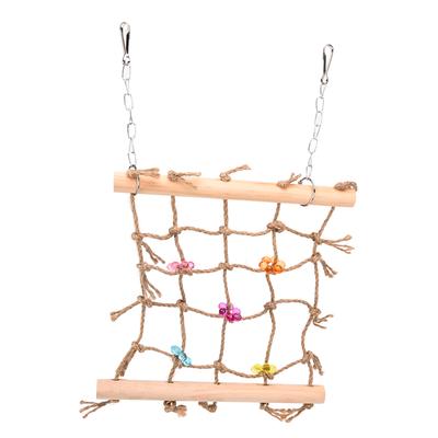 Parrot Chewing Climbing Net Acrylic Color Decoration Parrot Toy Crawling Net Training Balance