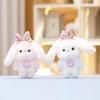 Adorable Plush Rabbit Doll Soft Stuffed Animal Keychain Perfect Gift For Girls