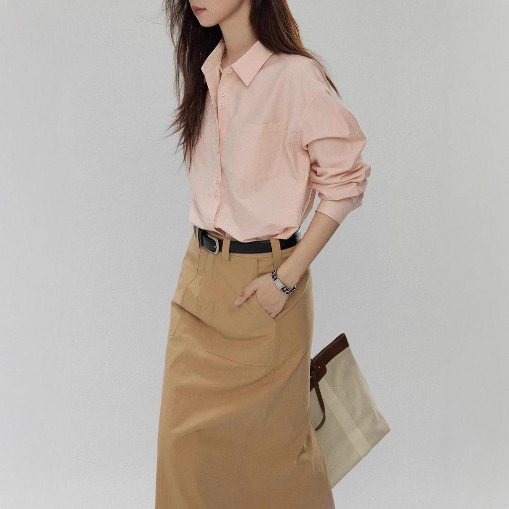 Joli Choose Women's Long Sleeve Lapel Shirt - Autumn Loose Style Versatile Outerwear
