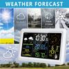 Weather Station with Outdoor Sensor Indoor Outdoor Thermometer with 7.5-inch VA LCD Screen Weather