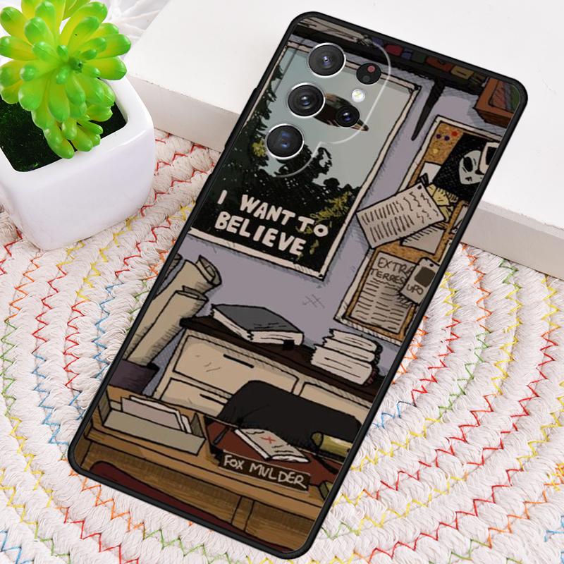 The X Files I want to believe soft TPU Phone Case For Samsung Galaxy note 10 pro S26 S25 S24 S23 S22 Ultra Plus S21 FE S20 Cover