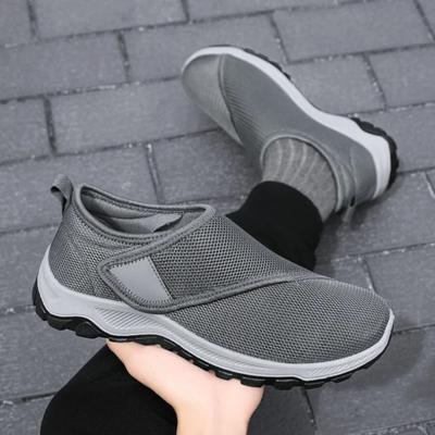 Herrenschuhe Atmungsaktive Canvas-Schuhe Mode Outdoor Freizeitschuhe Weicher Komfort Fahrschuhe Verstellbare Weite Fuß Walking Flats