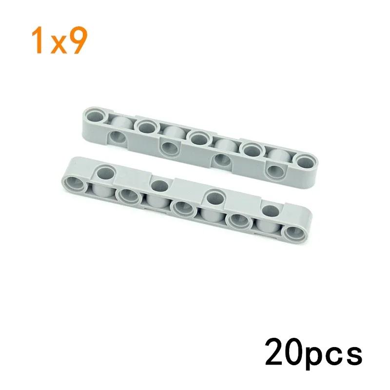 Technical MOC Thick Beam Studless Liftarm with Holes 1x3 1x5 1x7 1x9 1x11 Building Blocks DIY Toys