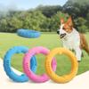 Durable Pet Flying Disk Training Ring Puller Anti-Bite Safety Silicone Outdoor Floating Indestructible Dog Toy Puppy Accessories