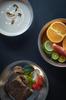 camping moon Tableware Camping Plate Stainless Steel Tableware Set 4 Pieces Comes with Canvas Case S395-1S