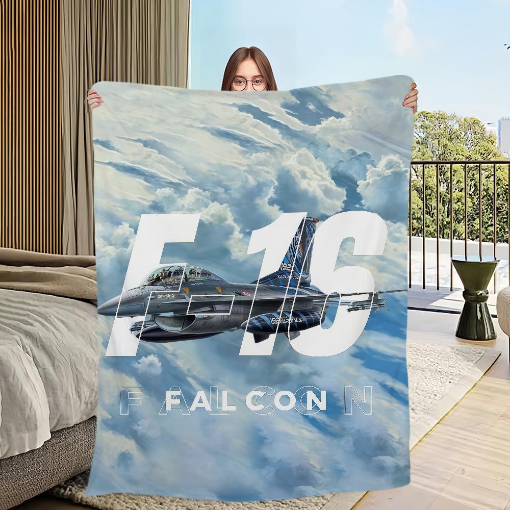

Cool F-Fighter Jet Flight Blanket Flannel warm comfort soft plush blanket For Picnic Beds Sofas Homes And Bedrooms 30x40in