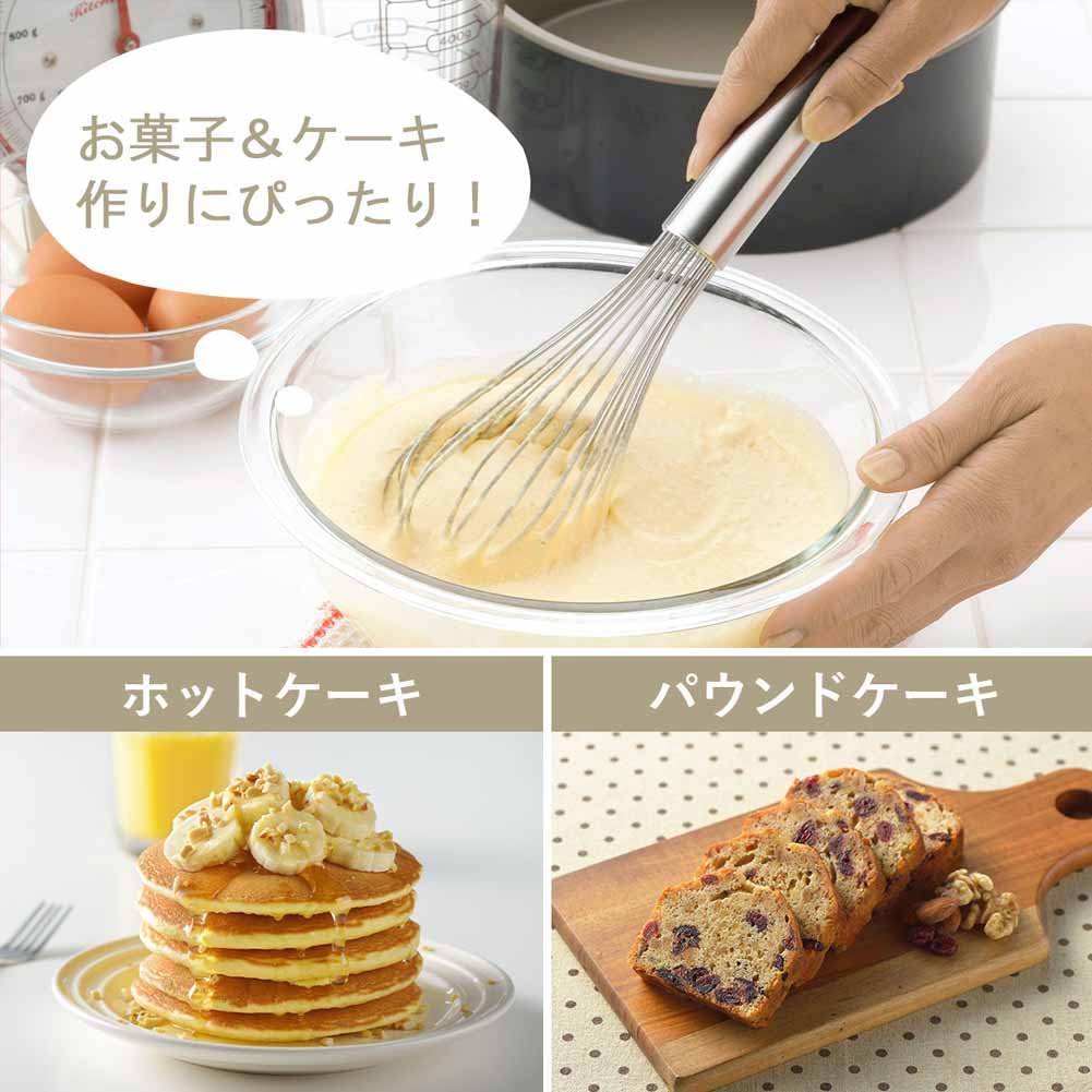 Shimomura Kihan in Dishwasher 24 Professional Easy to for Whipped Pastry Stainless Item 46924 Quick-Foaming Whisk, 25.5cm [Made Japan], Safe, Wires,