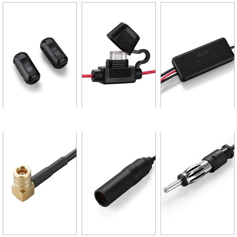 FM/DAB/FM/AM Radio Antenna Signal Amplifier 12V Car Mounted Radio Receiver Amplifier