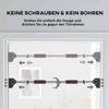 Doorway Pull Up Bar, No Screws Door Frame Chin Up Bar, Adjustable Length (75-92cm) for Home Gym Workout, Max Load 200kg
