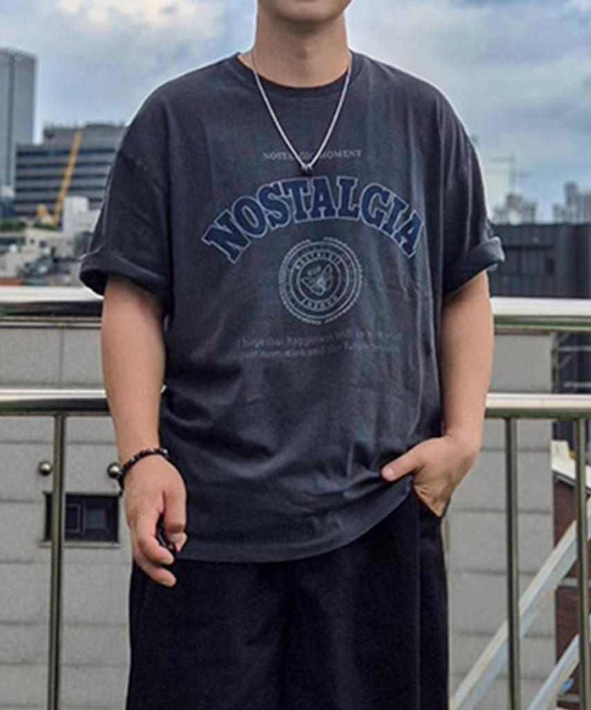 Beobeulpiseu Nostalgia Pigment T-Shirt_Charcoal