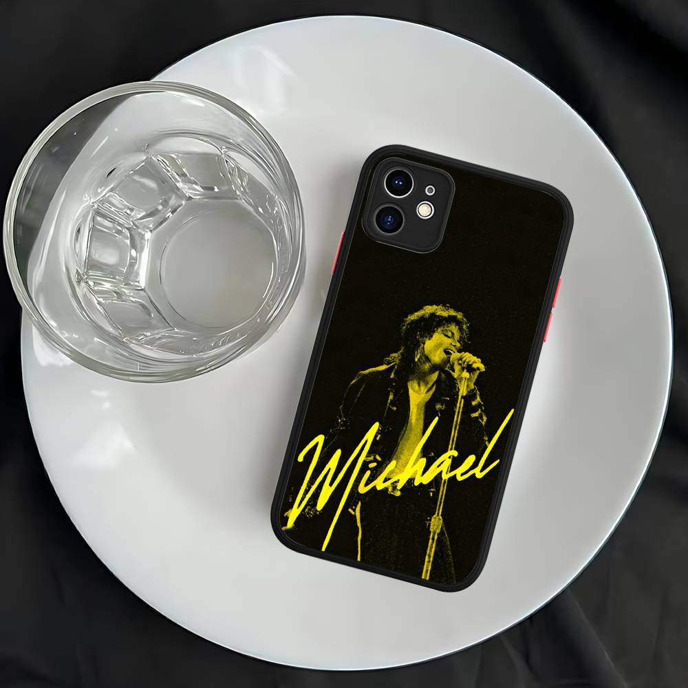 80s Pop Singer M-Michael J-Jackson Matte Transparent Phone Cover For IPhone Case 16 15 14 13 12 11 Pro Max X XS Max Plus