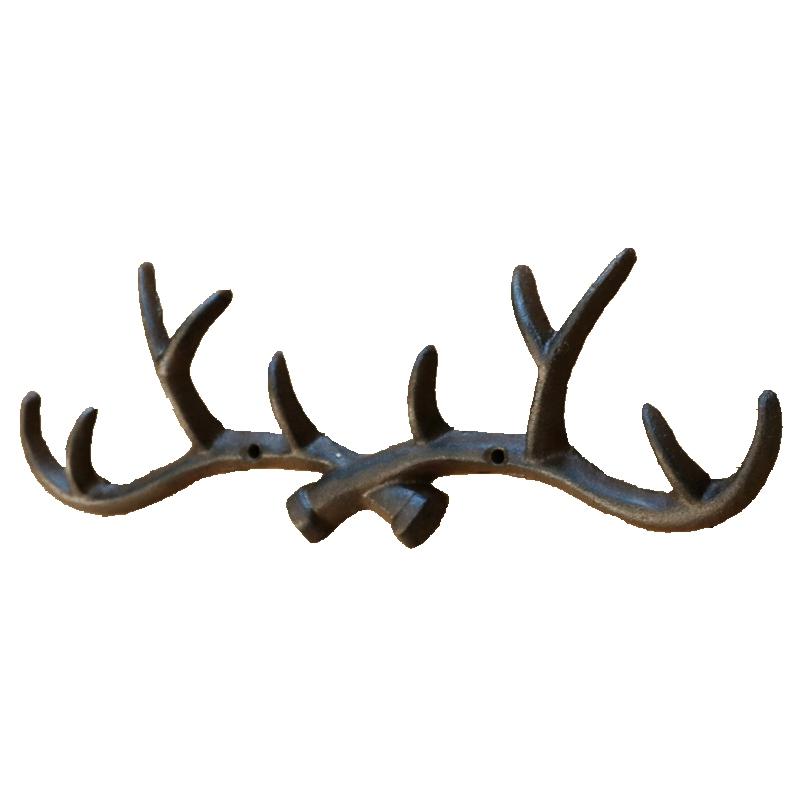New Antler Hook European Style Wall Hanging Decorative Hanger Row Hook Bedroom Clothing Store Home Decoration 34.5x11x4.5cm