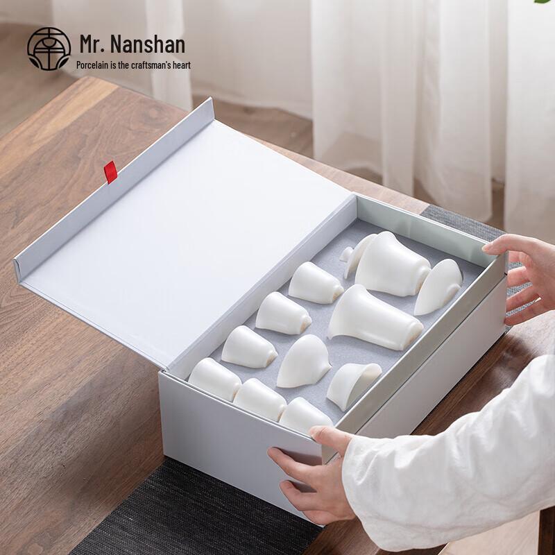 Chinese Jade Porcelain Kung Fu Tea Set