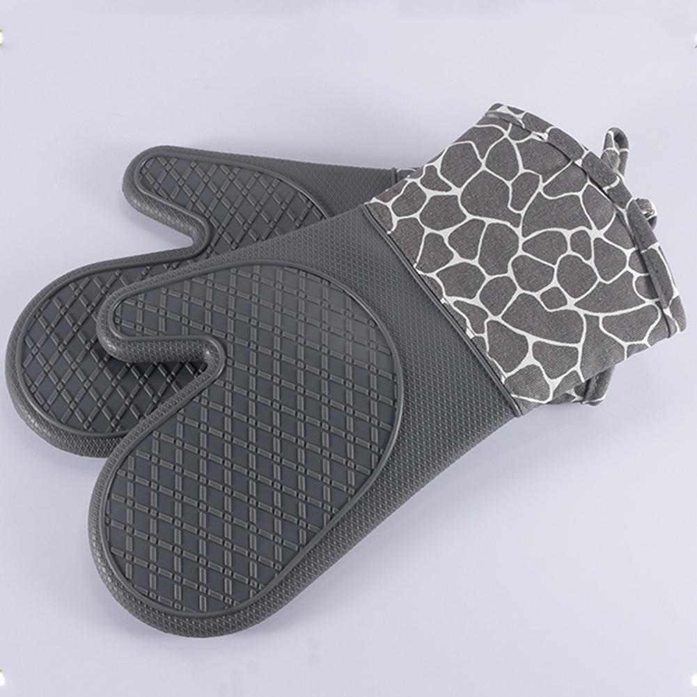 Multi-functional Silicone Oven Gloves Pot Holders Set Anti-scald Non-slip Heat Resistant Oven Mitts For Cooking Baking