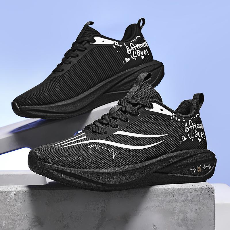 Running Shoes Unisex Speciality Marathon Athletic Men Breathable Lightweight Carbon Board Women'S Comfor Athletic Nonskid Athletic Shoes