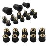 10pcs Motorcycle M4 M5 M6 Metric Rubber Windshield Windscreen Screws Bolts Nut Metric Rubber Well Nuts Fastener Screws