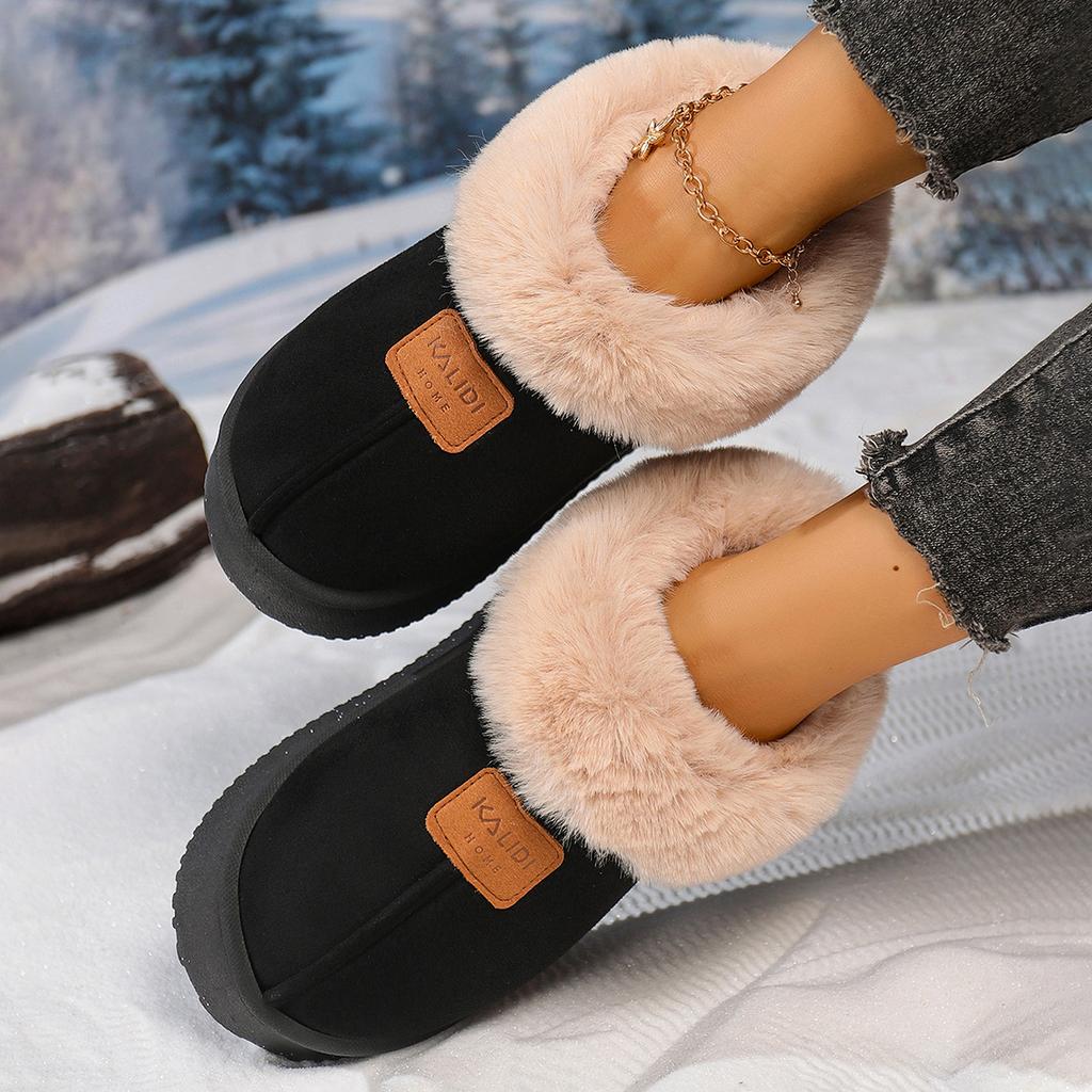 Large Size Winter New Snow Boots Women's Cotton Boots Casual Velvet Thermal Cotton Shoes Women