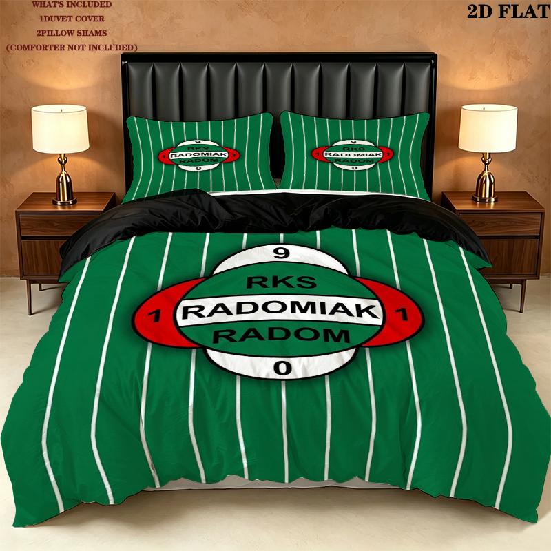 Radomiak Radom Pattern Bedding uilt Set uilt Cover Pillowcase Home Decoration Birthday Gift (1 * duvet cover + 2 * pillowcase without core)