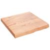 VidaXL Comptoir de salle de bain marron clair 60x60x6 cm bois traité 3156112