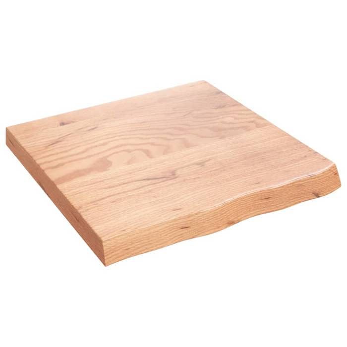 VidaXL Comptoir de salle de bain marron clair 60x60x6 cm bois traité 3156112