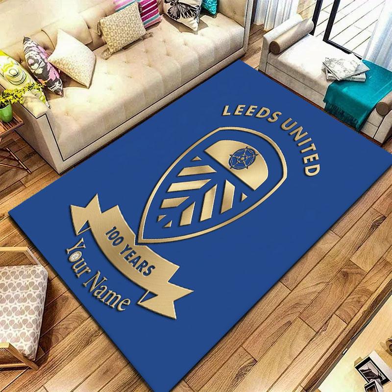 Leeds United Custom Name Carpet Rug for Living Room Bedroom Home Sofa Decoration,Kids Play Non-slip Floor Mat