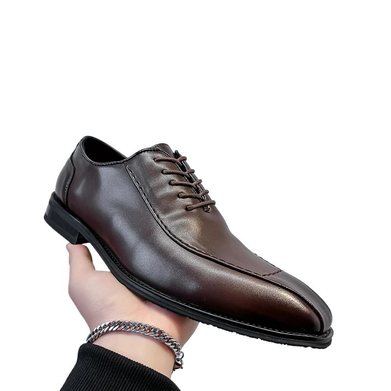 Fashion Leather Shoes For Man Genuine Leather Big Size Shoes High Quality Designer Formal Shoes Casual Shoes Fashion Business