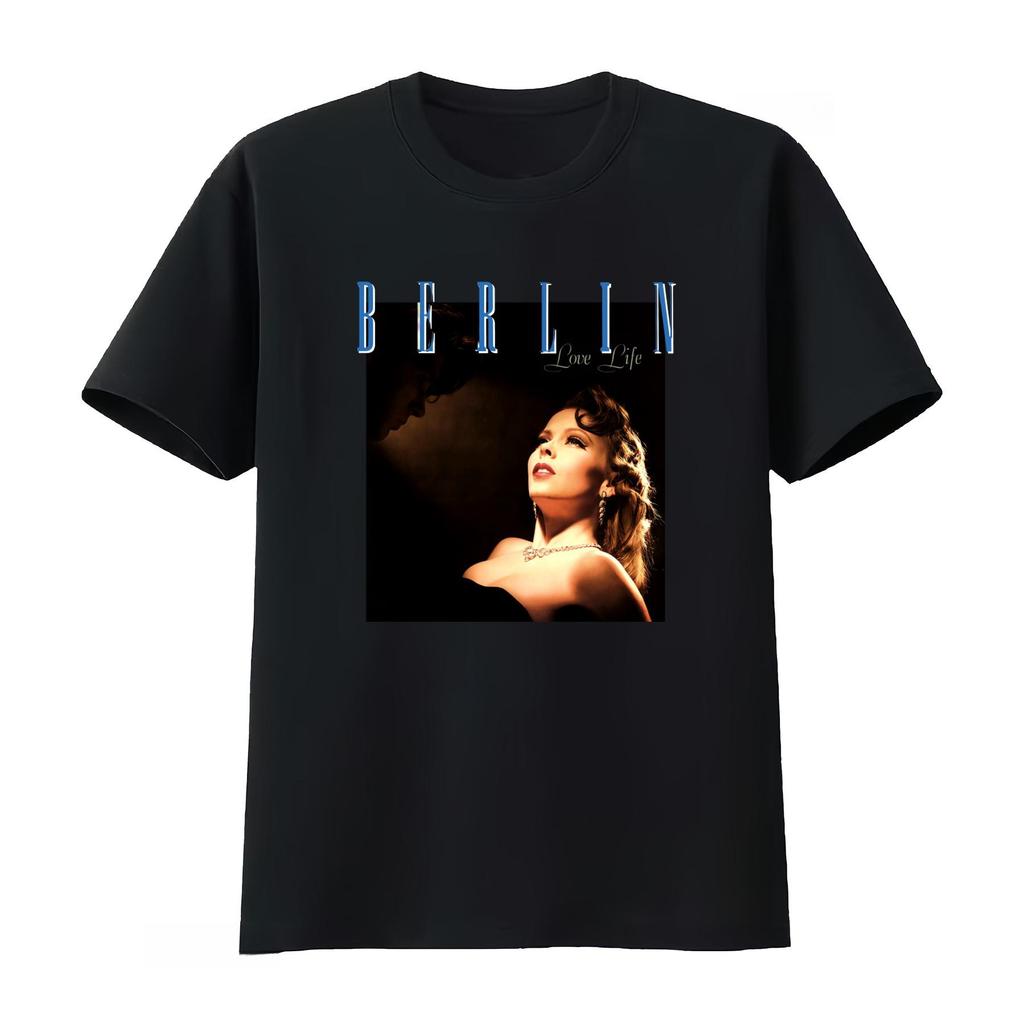 Berlin Live Life Printed Tshirt Tour Concert Tshirt New Wave Pop Electronic Pop Rock Band Casual Comfortable Streetwear