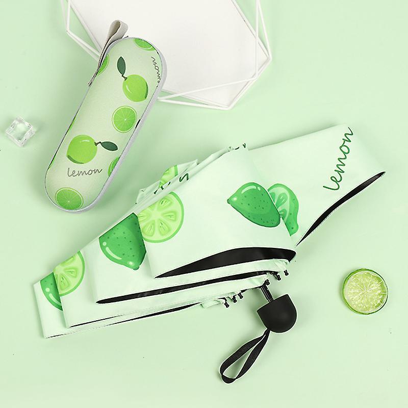 Ultra Lights and Small Mini Umbrella with Cute Capsule Case 5 Folding Compact Pocket Umbrella