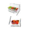 5 Grids Seasoning Box Detachable Transparent Refrigerated Fruit Tray Condiment Server with Lid Compartments Spice Container