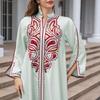 2024 Middle East Turkish Indonesian Robe Women's Cross-Border Evening Dress Embroider Dress Evening Dress