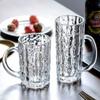 330ml/360ml Sklenice na víno s vlnitou texturou Sklenice s velkým objemem Křišťálové sklenice na pivo s uchem Šálek na čaj Bar Klub Party Sklenice na pivo