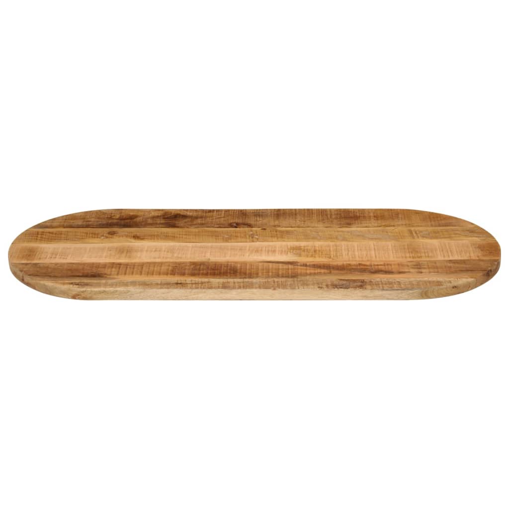 Vidaxl Blat Stołu, 120X60X2,5 Cm, Owalny, Surowe Drewno Mango