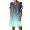 Women's Dresses T-Shirt Dresses With Pockets Solid Color Casual Beach Dresses