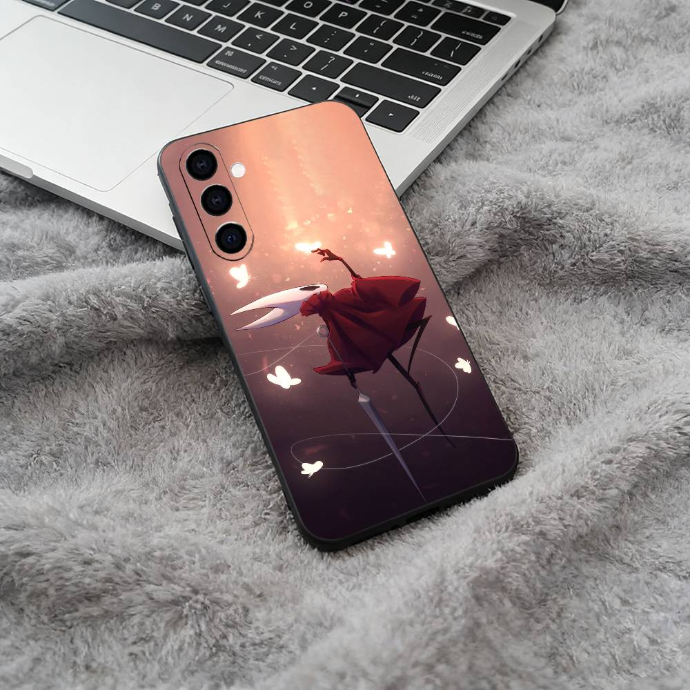 H-Hollow- K-Knight -S-Silksong Black Soft Silicone Phone Case for Samsung Galaxy A73, A71, A72, A70, A53, A52, A51