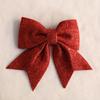 Christmas Decoration Bow Glitter Large Bow Ornament Xmas Tree Festive Holiday Hanging Decor Sparkling Gift Accessory Ornaments