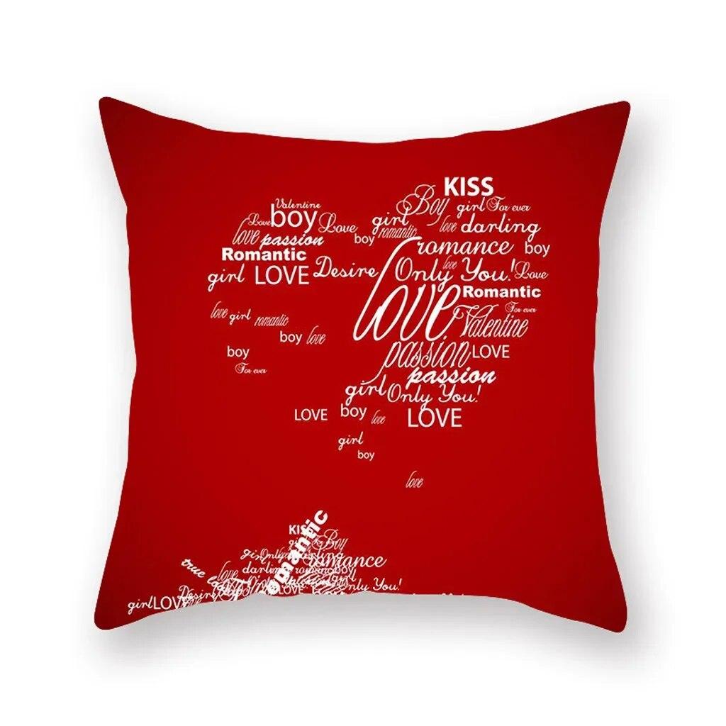 Love Couple Gift Decoration Pillowcase Room Bedroom Sofa Cushion Cover Wedding Party Decoration Home  Hug Pillowcase