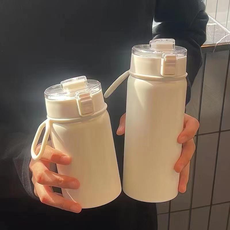 316 Stainless Steel Tea Infuser Thermos with Straw - Stylish, Large Capacity for Girls, Students, and Travel