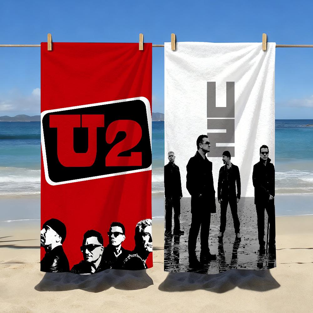 Rock U-U2 Band Music Towel Soft Pool Gift For Travel Gym Shower Camping Quick Dry Sports Large Beach Towels