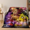 3D F-FNAF Spiel Cartoon Flanelldecke Weiche Warme Überwurfdecke für Bett Schlafzimmer Wohnzimmer Reise Camping Picknick Geschenk
