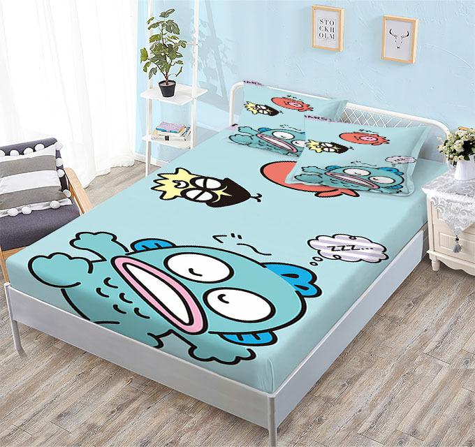 Grinding Mattress All-Inclusive 3D Digital Printing Cartoon Cute Cool Penguin Series Mattress Set