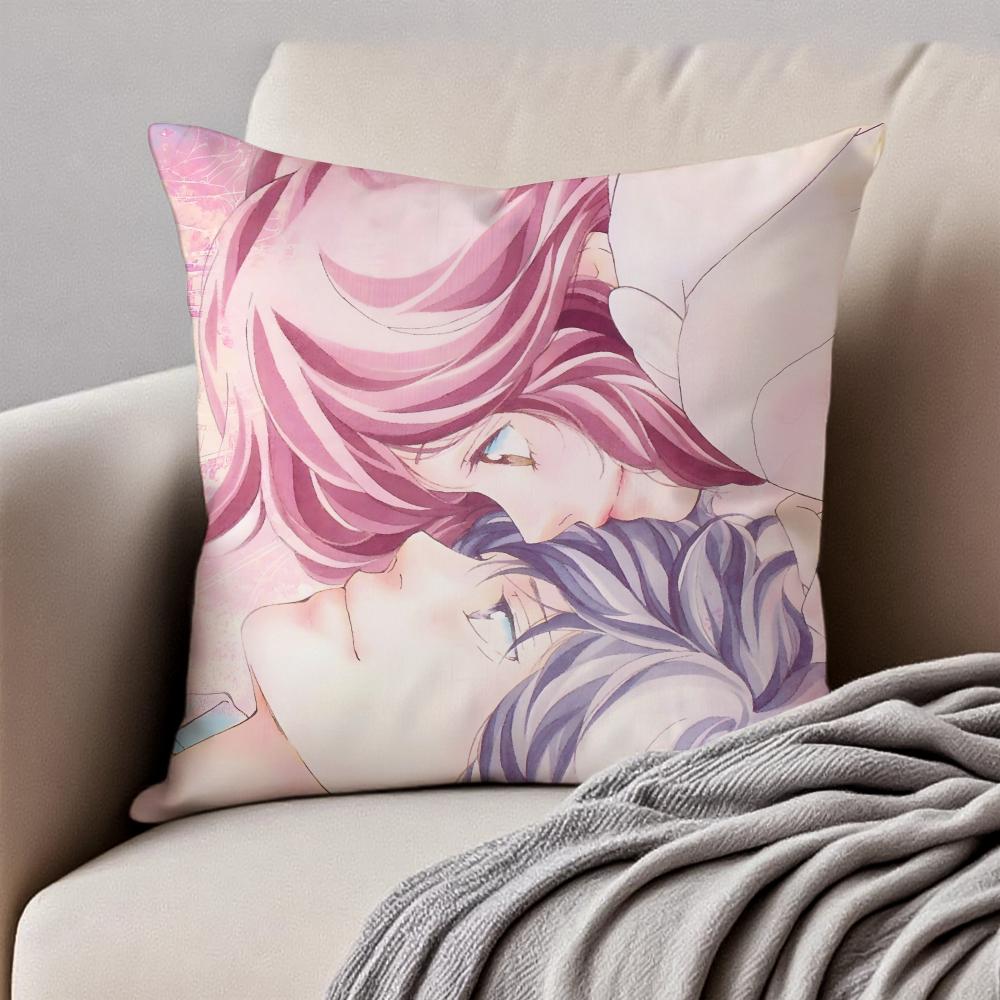 Fashion Warm Daily A-Ao Haru Rides Cushion Cover Pillowcase Anti-Dustmite Invisible Zipper Short Plush Sofa Cushion