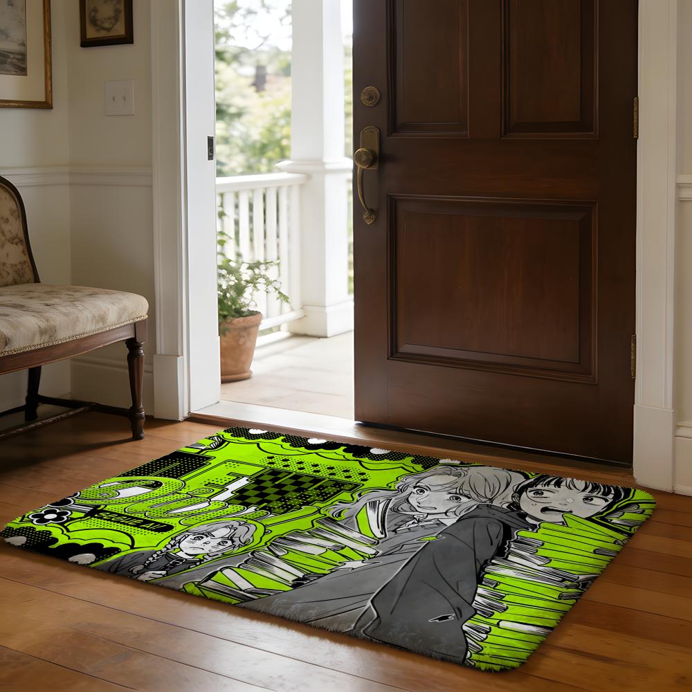 AAya OOosawa KKoga MMitsuki Floor Mat Soft Flannel Absorbent Mat Non-Slip Rug Home Bedroom Bathroom
