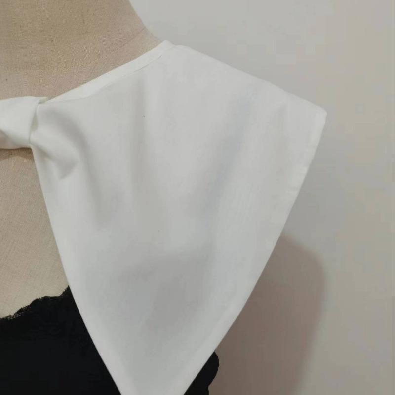 New Large Pointed Collar Exterior Paired with Decorative Shawl Versatile Skirt Elegant Collar Bow Age-reducing Large Collar