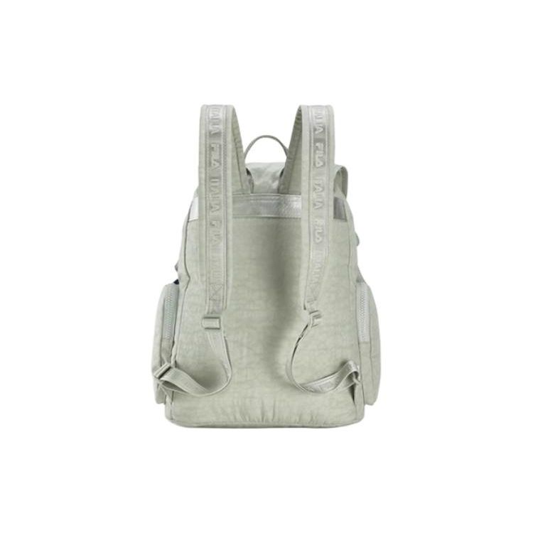 Fila Casual Flap Large Capacity Fabric Backpack With Small Size Women Backpack Light-Sand-Green F13W429167FLG